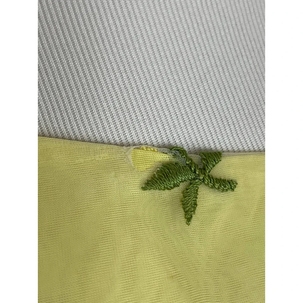 Vintage 50s 60s Bridgerton Jane Austen Regency Midcentury Maxi Yellow Dress ~XS - Picture 12 of 14